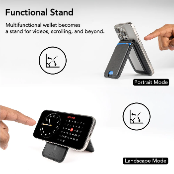 MagLock Wallet Pro With Adjustable Stand